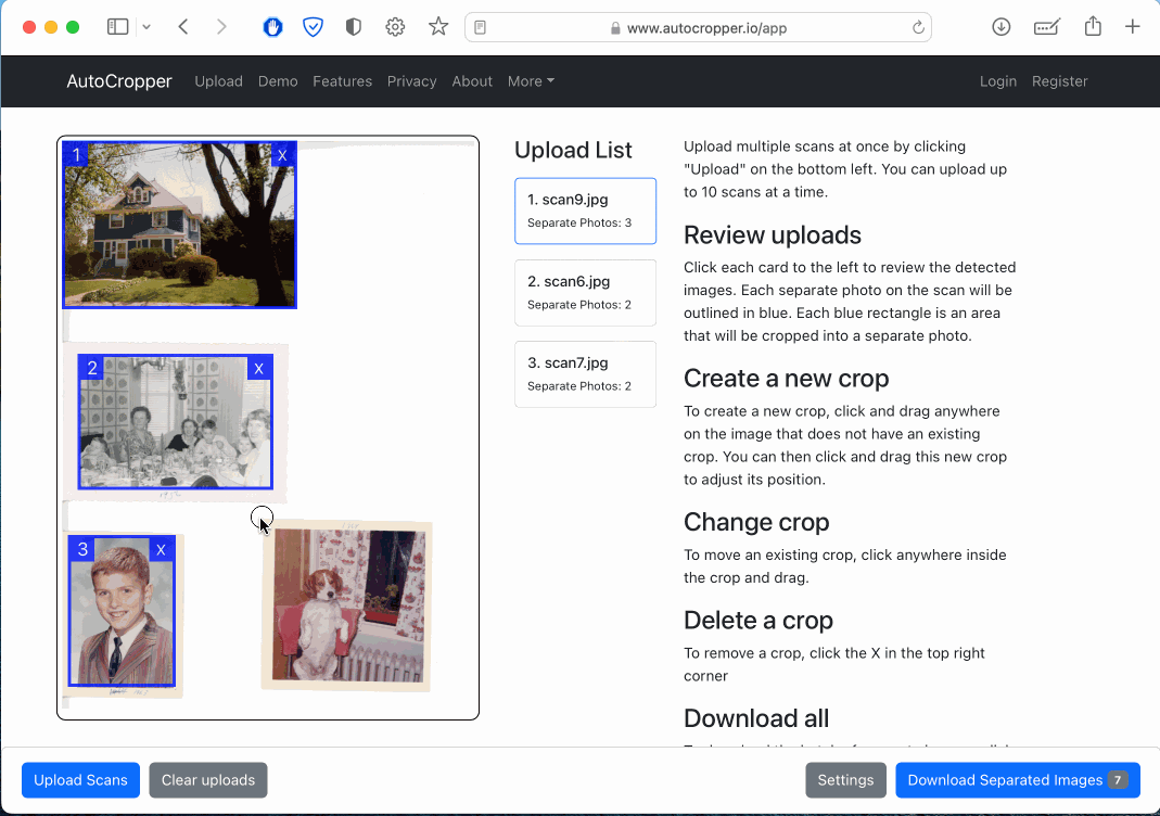 AutoCropper How to edit, adjust, and create individual crops